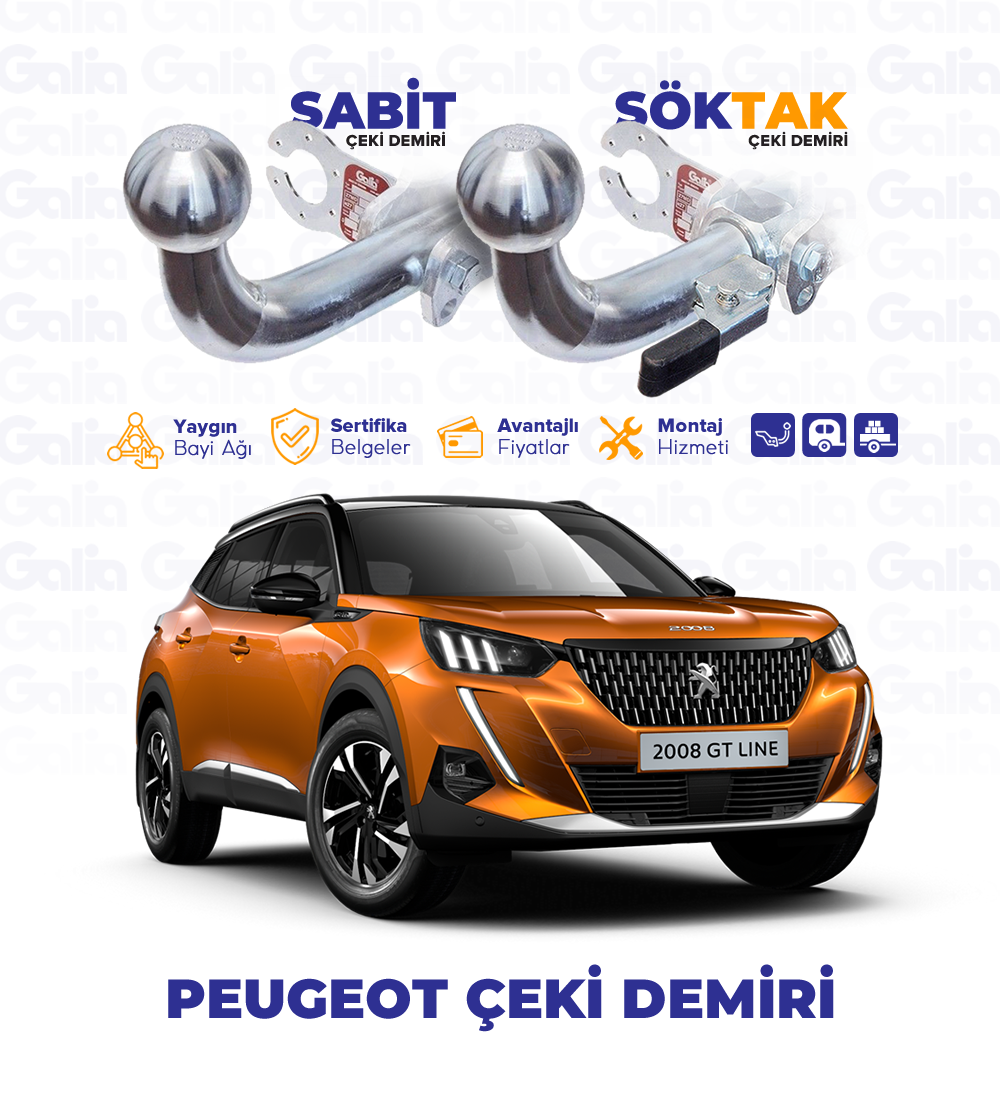 Peugeot Çeki Demiri Modelleri, Montajı - Galia Türkiye